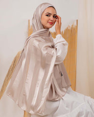 Satin chiffon scarf