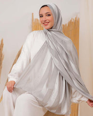 Satin chiffon scarf