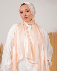 Satin chiffon scarf