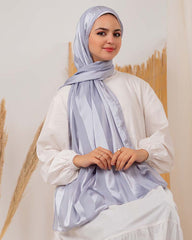 Satin chiffon scarf