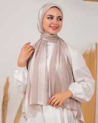 Satin chiffon scarf