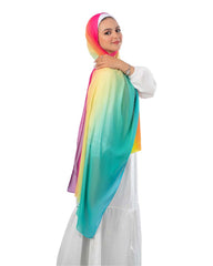 Gradient Chiffon Scarf