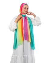 Gradient Chiffon Scarf