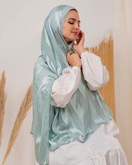 Satin chiffon scarf