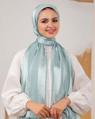 Satin chiffon scarf