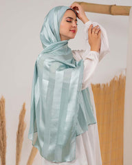 Satin chiffon scarf