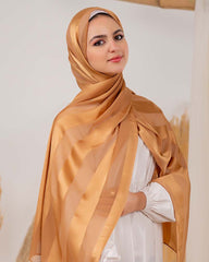 Satin chiffon scarf