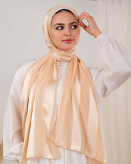 Satin chiffon scarf