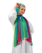 Gradient Chiffon Scarf