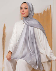 Satin chiffon scarf