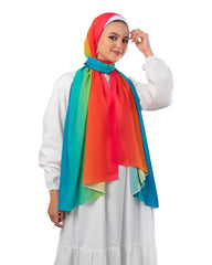 Gradient Chiffon Scarf