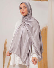 Satin chiffon scarf