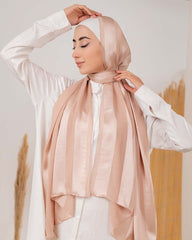 Satin chiffon scarf