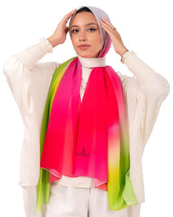 Gradient Chiffon Scarf