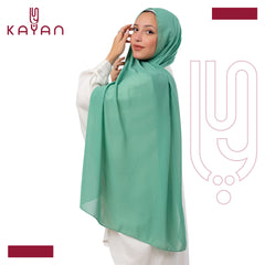 Chiffon Plain Scarf - Seafoam Green