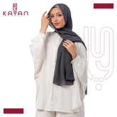 Chiffon Plain Scarf - Iron Grey