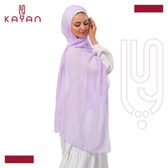 Chiffon Plain Scarf - Lilac
