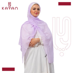 Chiffon Plain Scarf - Lilac