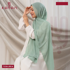 Long Plain Chiffon - Seafoam Green