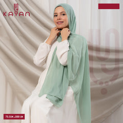 Long Plain Chiffon - Seafoam Green