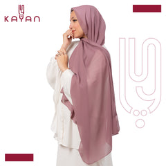 Chiffon Plain Scarf - Mauve