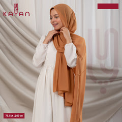 Long Plain Chiffon - Caramel