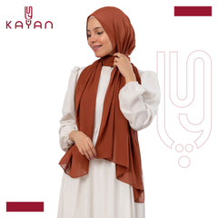 Chiffon Plain Scarf -Camel