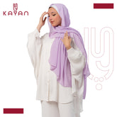 Chiffon Plain Scarf -Dark Lilac