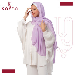 Chiffon Plain Scarf -Dark Lilac