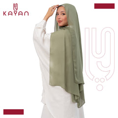 Chiffon Plain Scarf -Sage Green