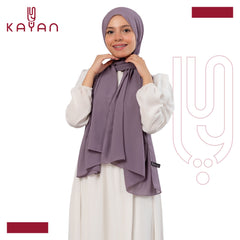 Chiffon Plain Scarf -Mauve