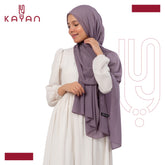 Chiffon Plain Scarf -Mauve
