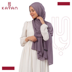 Chiffon Plain Scarf -Mauve
