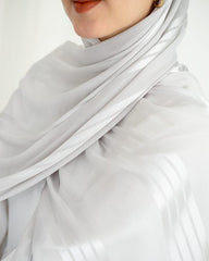 Lined Crinkle Satin – Light Grey