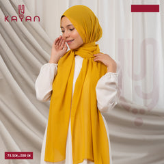 Long Plain Chiffon - Gold