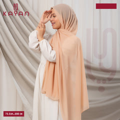 Long Plain Chiffon - Salmon