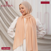 Long Plain Chiffon - Salmon