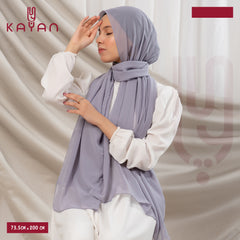 Long Plain Chiffon - Dolphin Grey