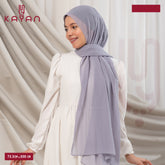 Long Plain Chiffon - Dolphin Grey