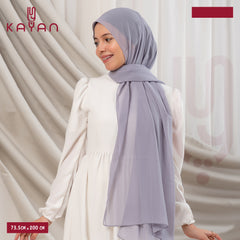 Long Plain Chiffon - Dolphin Grey