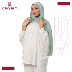 Chiffon Plain Scarf - Dark Mint Green