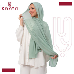 Chiffon Plain Scarf - Dark Mint Green
