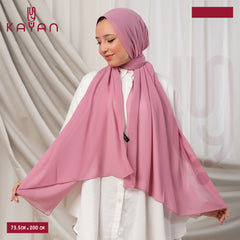 Long Plain Chiffon - Candy Pink