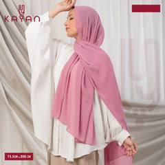 Long Plain Chiffon - Candy Pink