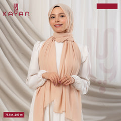 Long Plain Chiffon - Light Salmon