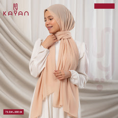 Long Plain Chiffon - Light Salmon