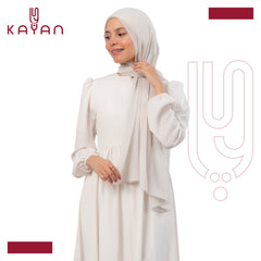 Chiffon Plain Scarf - Pearl