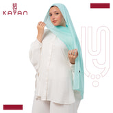 Chiffon Plain Scarf - Mint Blue