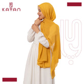 Chiffon Plain Scarf - Mustard