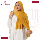 Chiffon Plain Scarf - Dark Mustard